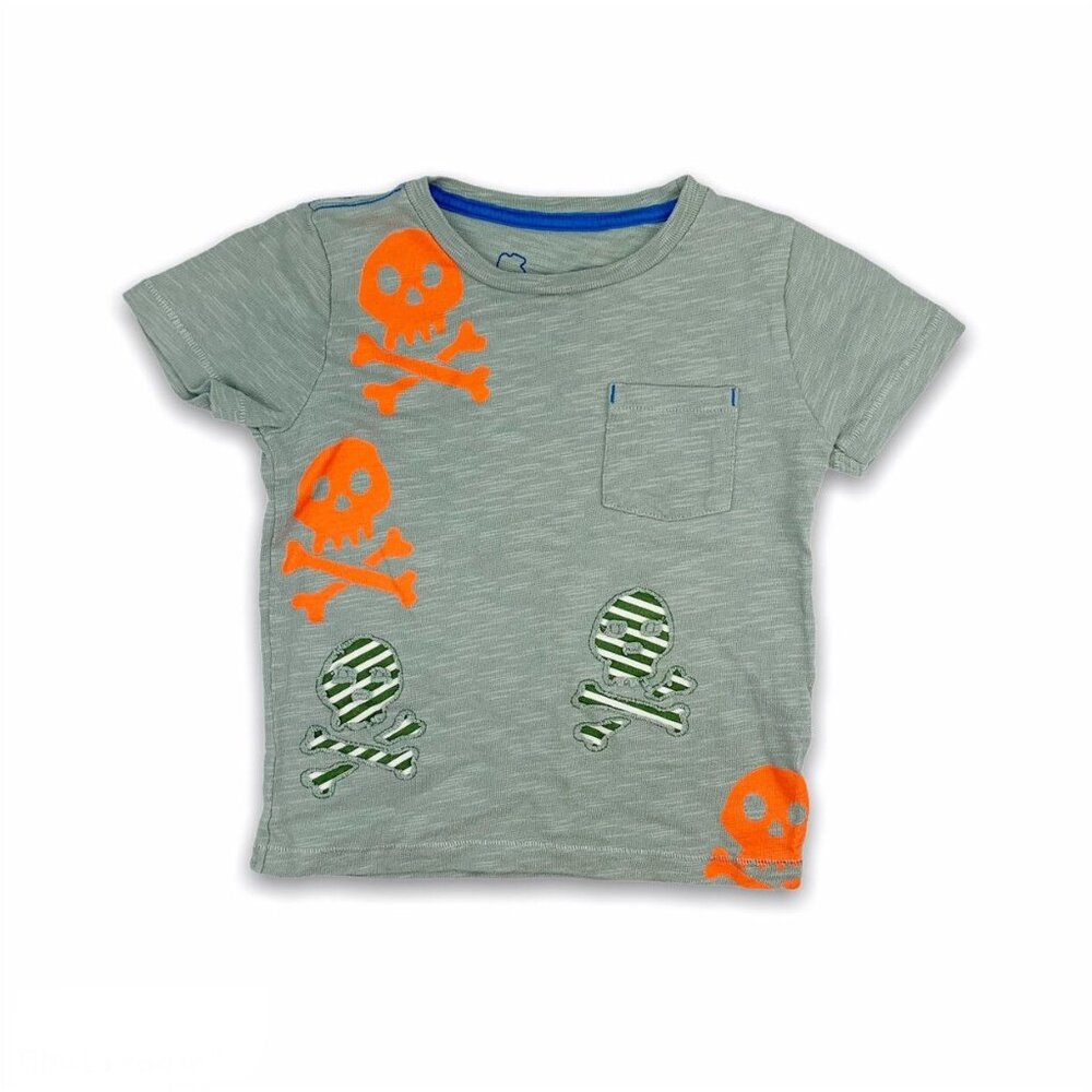 Mini Boden Skull Print Slub T-Shirt {2/3}